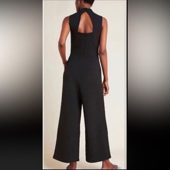 NWT Eva Franco × Anthropologie Charlie
Mock Neck Jumpsuit Black Medium - Picture 6 of 15